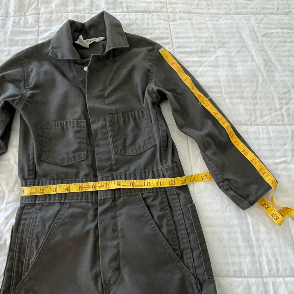 Vintage Key Imperial Kids Mechanic Jumpsuit Coveralls Unlined USA 70s-80s Size 6 - Picture 6 of 11